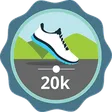 20,000 step milestone badge