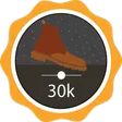 30,000 step milestone badge